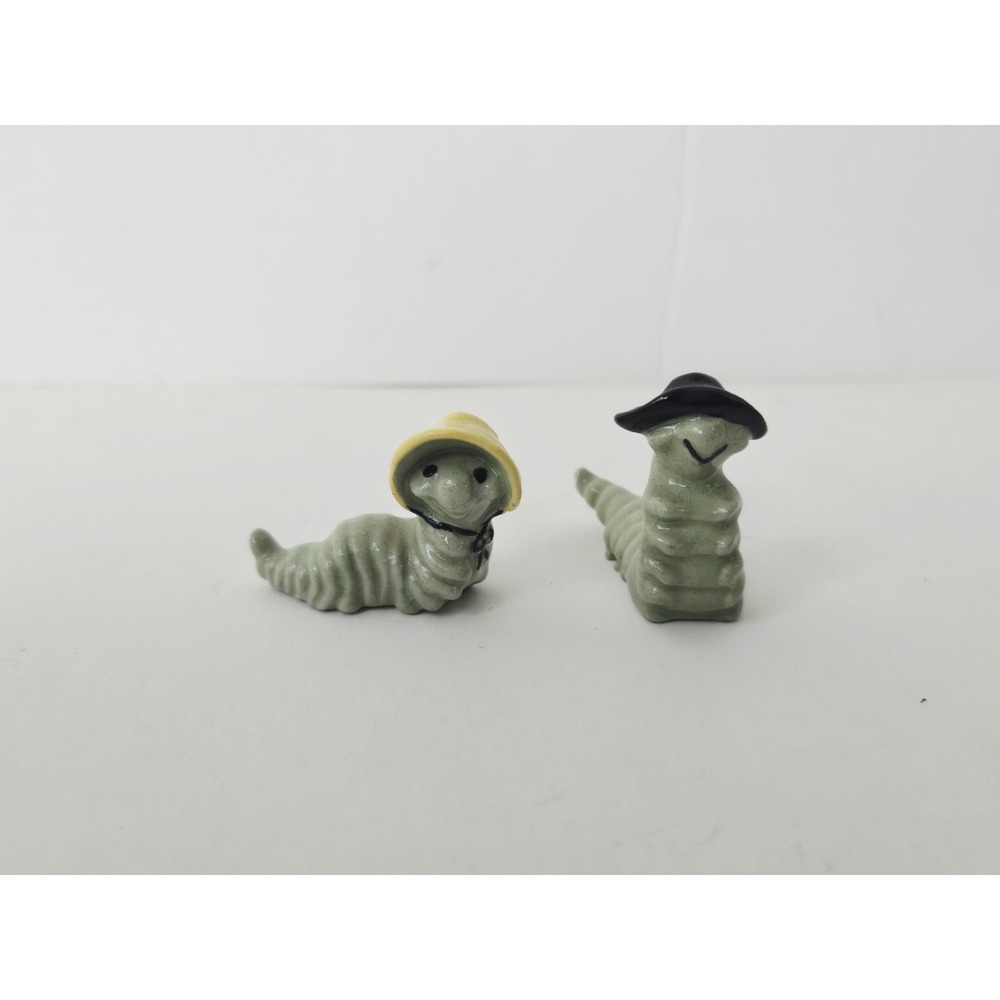 Hagen Renaker Miniature mini caterpillar family mama papa